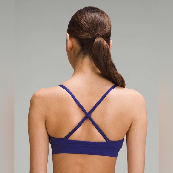138 🆕💙 Lululemon Nulu Triange Bralette - Larkspur - Picture 6 of 11